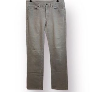 Women’s PATAGONIA Grey Corduroy Pants. Front,back and 5th pocket.Organic Cotton